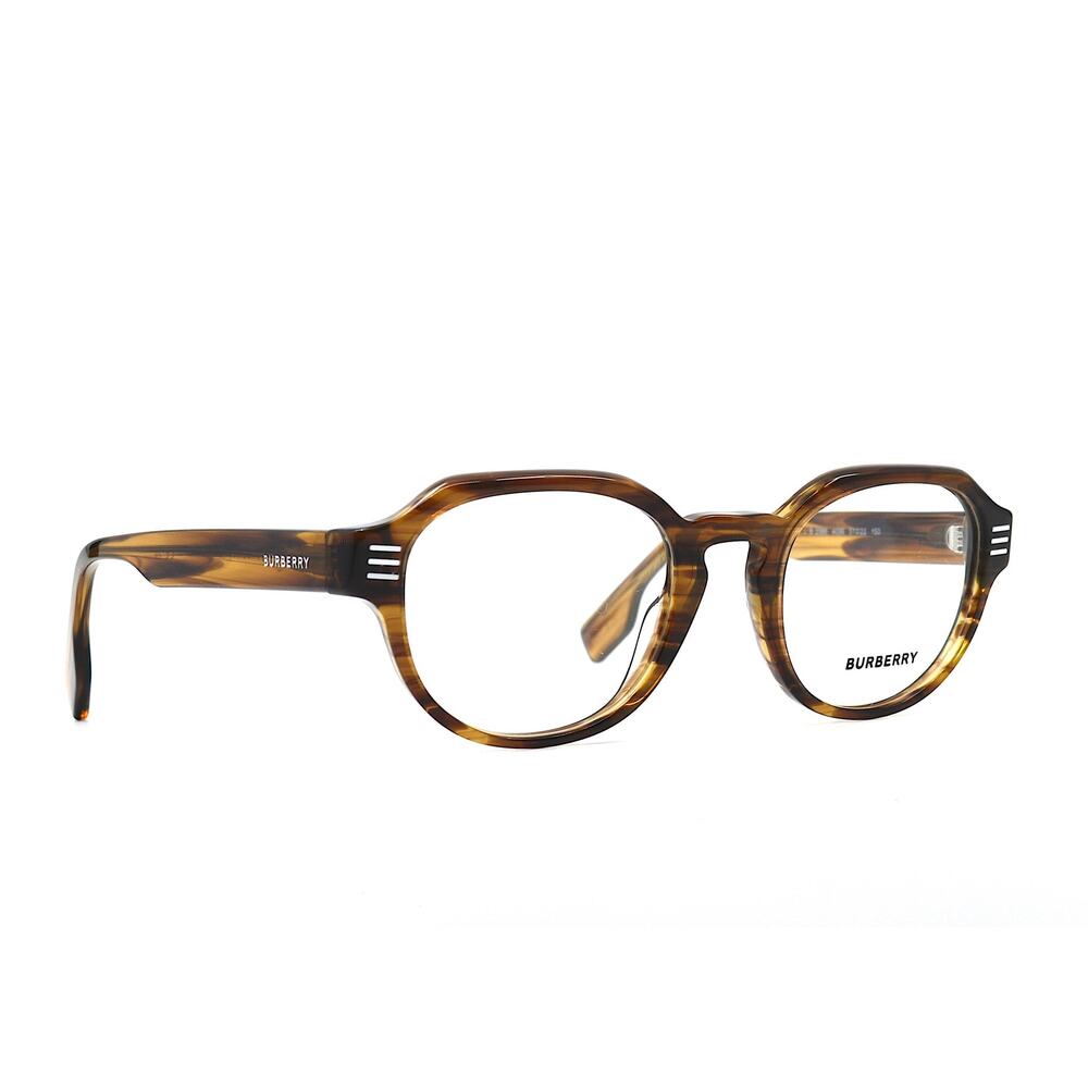 NEW BURBERRY BE2386 4096 BROWN STRIPED AUTHENTIC UNISEX EYEGLASSES FRAME